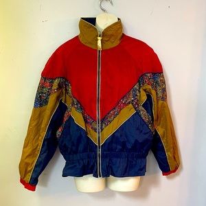 1980s Womens M Jacket Gold Speckled East West